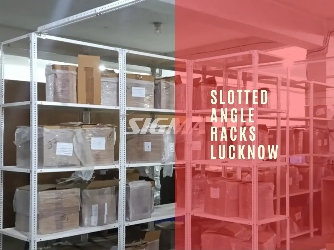 Slotted Angle Store Racks Installed in Lucknow